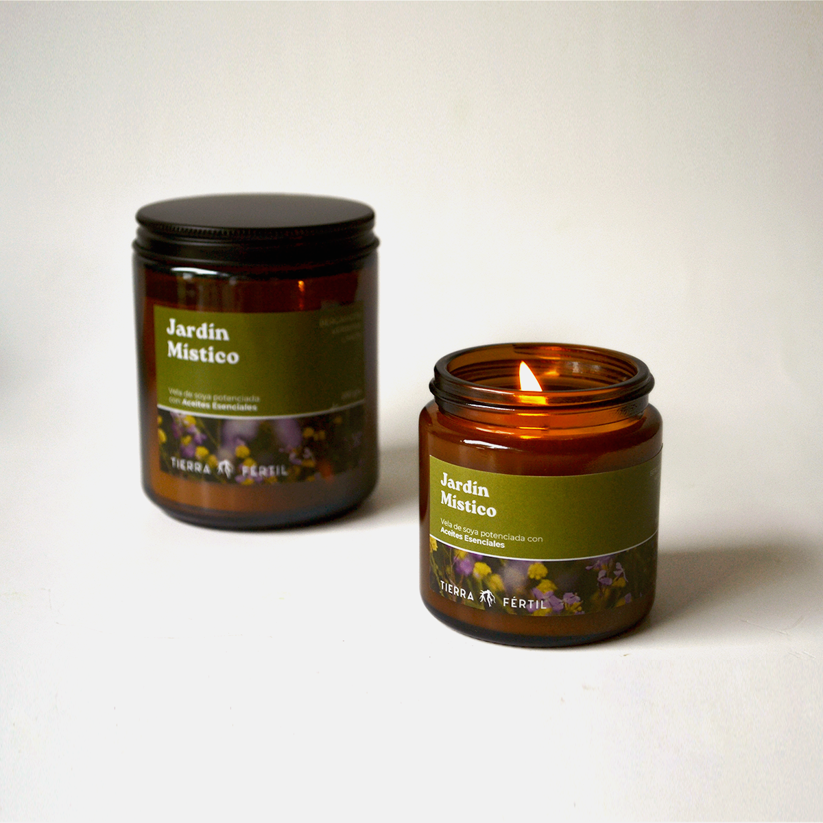 VELA DE SOYA ORGÁNICA - Jardín Místico