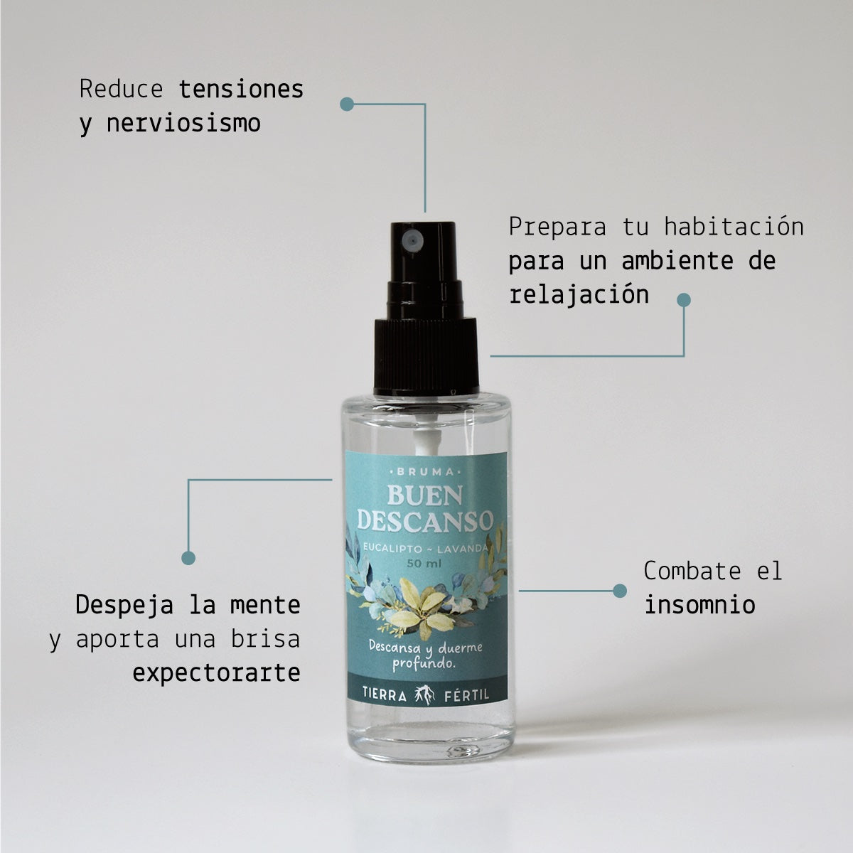 Bruma de aromaterapia para dormir mejor