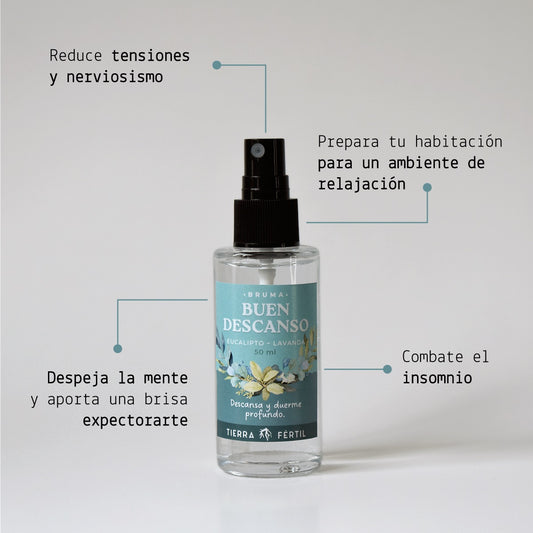 Bruma de aromaterapia para dormir mejor