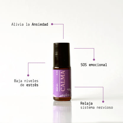 Roll on de aromaterapia relajante, anti estrés y ansiedad