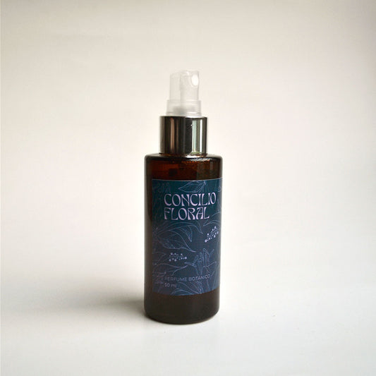 Perfume botánico Concilio Floral con incienso, lavanda y salvia, aroma floral herbal natural sin fragancias sintéticas