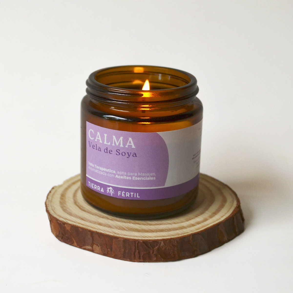 Vela de aromaterapia relajante de soya con lavanda, incienso y palo de ho para descanso y relajación profunda
