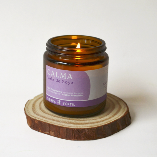 Vela de aromaterapia relajante de soya con lavanda, incienso y palo de ho para descanso y relajación profunda